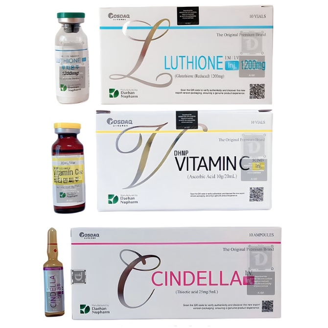 Cindella Luthione Vitamin C 1200mg Skin Whitening Injection