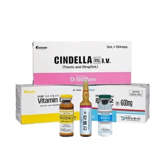 Cindella Luthione Vitamin C 600mg Skin Whitening Injection