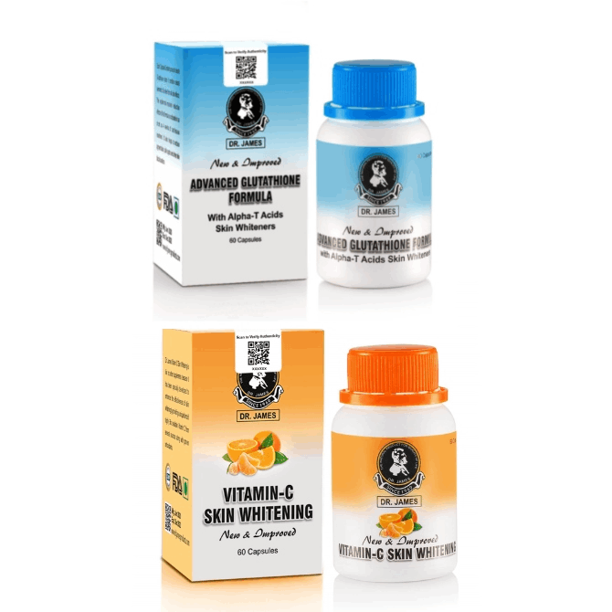 Dr James Glutathione with Vitamin C Capsules