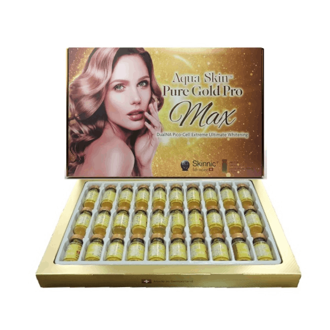 Aqua Skin Pure Gold Pro Max Dualna Pico Cell Glutathione Injection