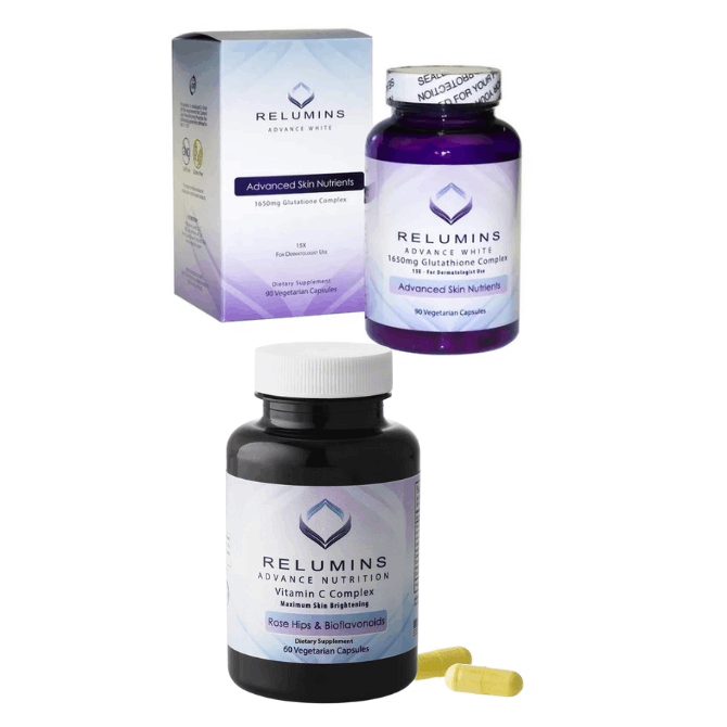 Relumins 1650mg Glutathione with Vitamin C 1000mg Capsules