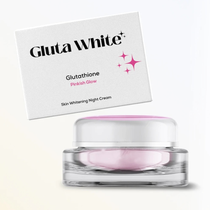 Gluta white Glutathione Pinkish Glow Skin Whitening Night Cream