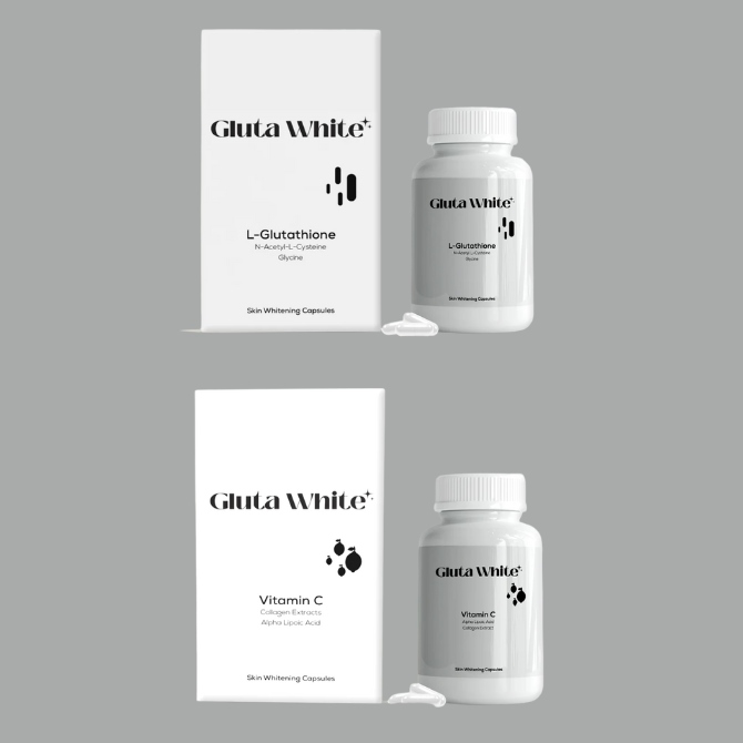 Gluta White L Glutathione and Vitamin C Capsules