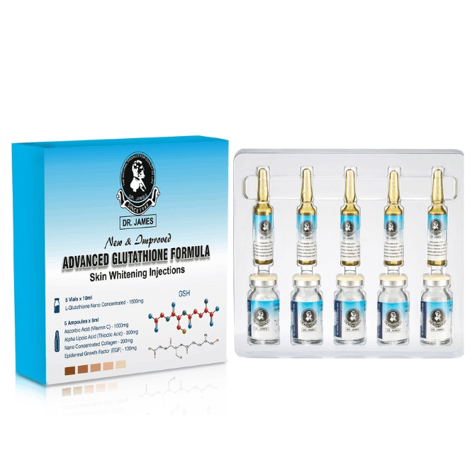 Dr James Glutathione Skin Whitening Injection 5 Sessions