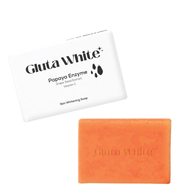 Gluta White Papaya Enzyme Grape Seed Extract Vitamin C Soap