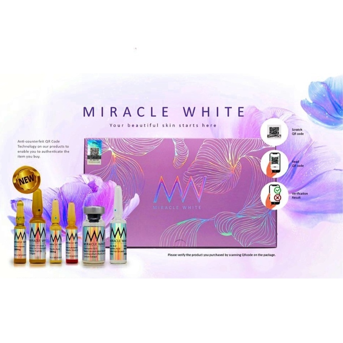Miracle White 60000mg Glutathione Injection