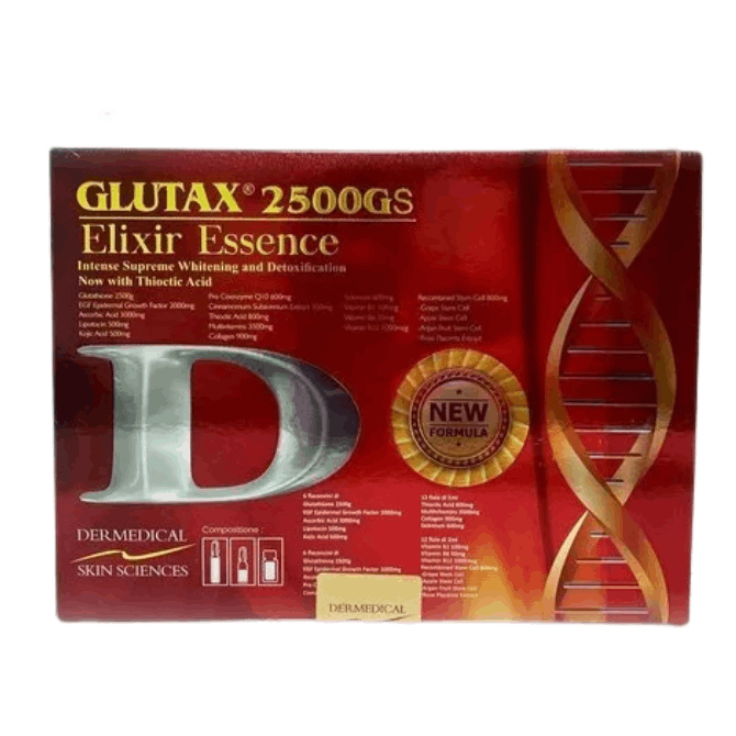 Glutax 2500GS Elixir Essence Glutathione Injection