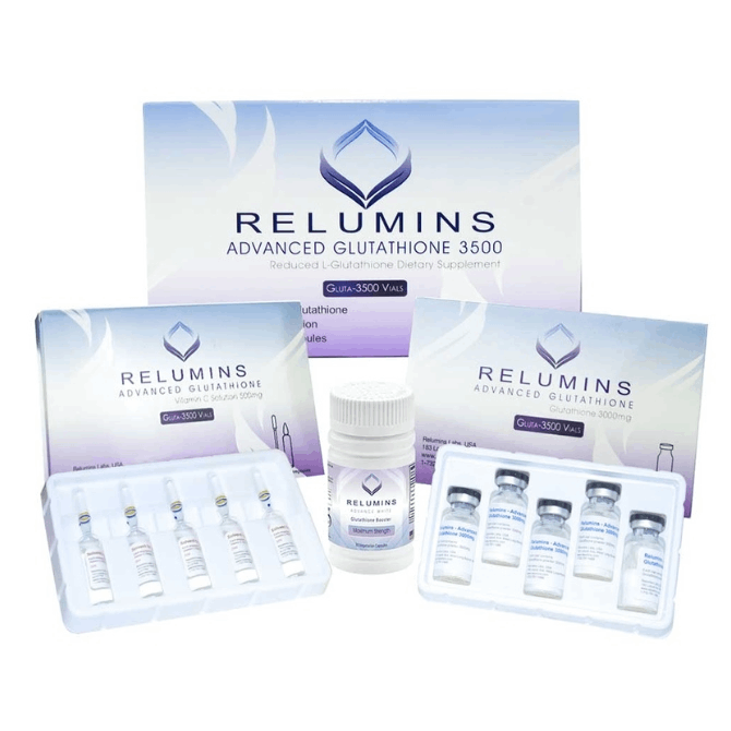 Relumins Advance Glutathione 3500mg Injection With Booster Capsules