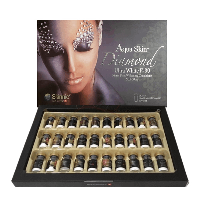 Aqua Skin Diamond Ultra White F 30 Finest Ultra Whitening Glutathione Injection