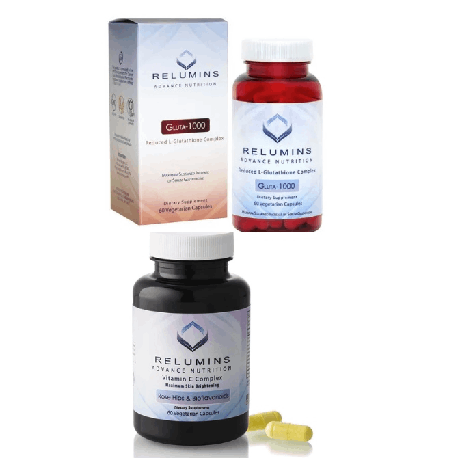 Relumins Gluta 1000mg Reduced Glutathione with Vitamin C Capsules