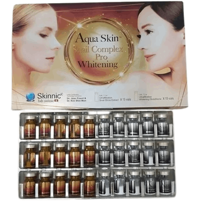 Aqua Skin Snail Complex Pro Whitening Glutathione Injection